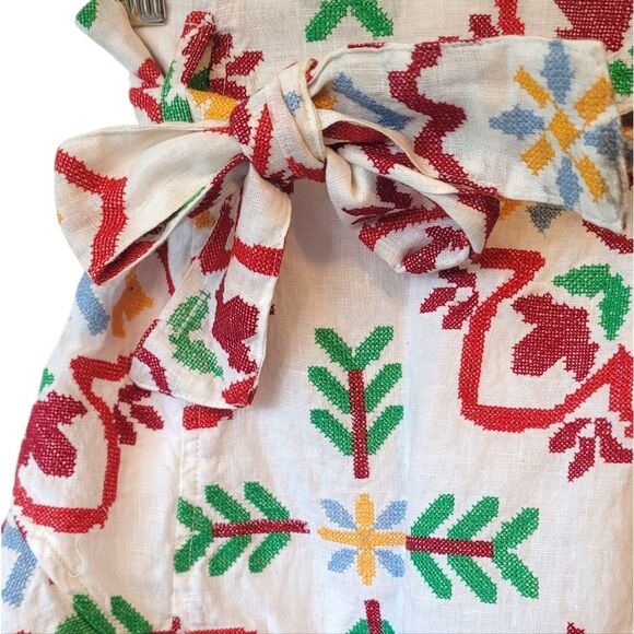 Never A Wallflower Women's White Floral Embroidered Ruffle Skirt Size XS - Picture 4 of 5